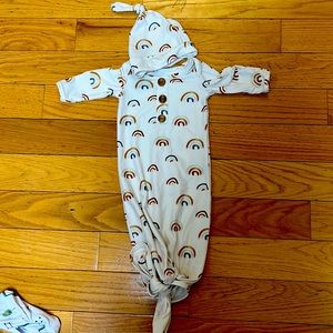 Knot tie newborn outfit